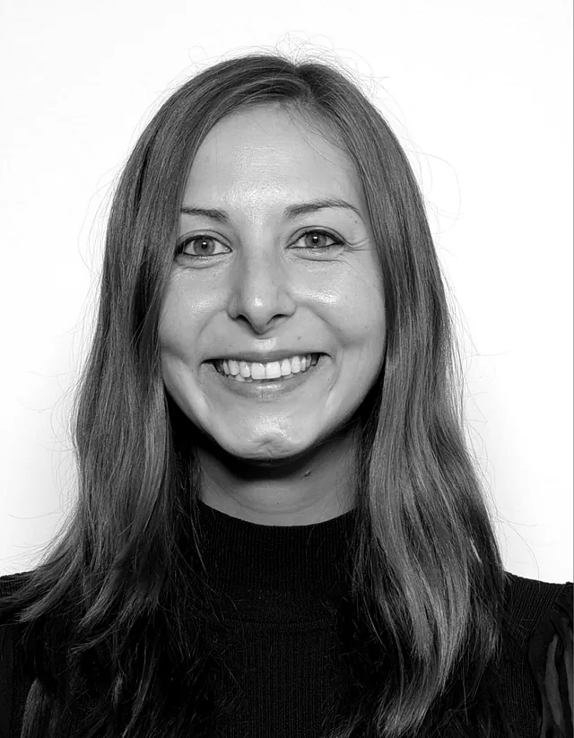 Schwarzweiß-Porträt von Kristin Walter